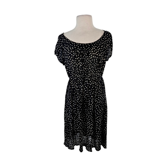 Theory Cassandra Mini Black Polkadot Dress - Picture 1 of 7